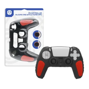4A HS-PS5304 PS5 Controller Silicon case with 2 Thumb caps
