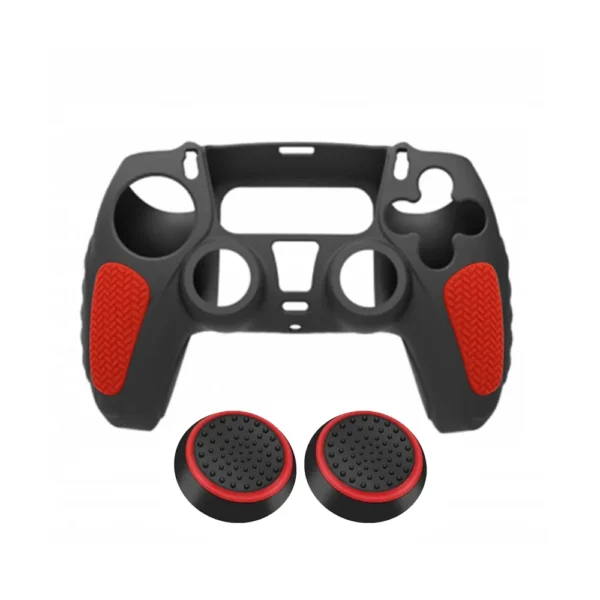 4C HS-PS5304 PS5 Controller Silicon case with 2 Thumb caps