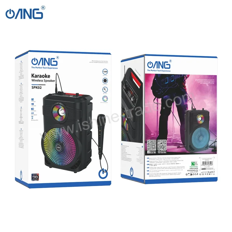 55A ANG SPK02 Mature Outdoor Wireless BT Speaker Black Boltify Limited T/A iShine Trade