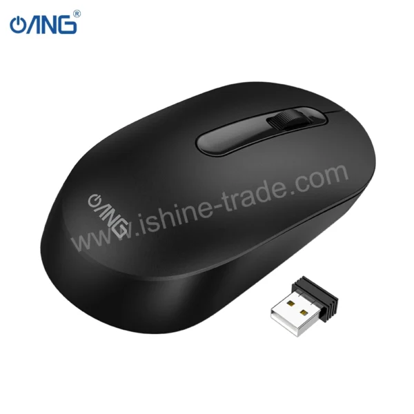 ANG MS01 Platinum 2.4G Business Wireless Mouse - Black - Image 3