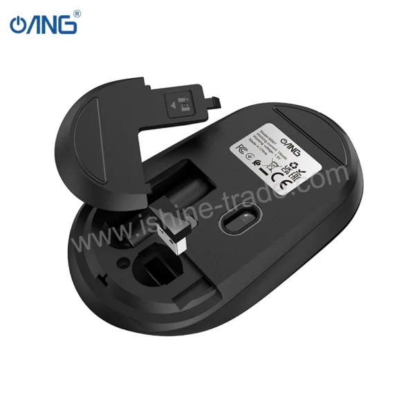 ANG MS01 Platinum 2.4G Business Wireless Mouse - Black - Image 6