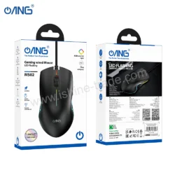 57A ANG MS02 Enjoy Gaming Luminous Wired Mouse Black