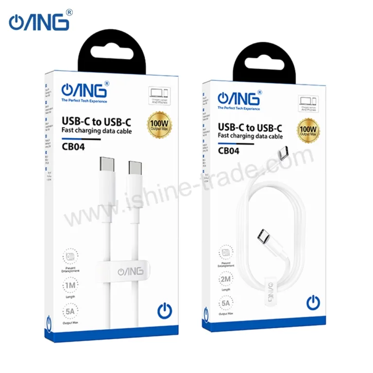 58A ANG CB 04 HP 100W DATA CBL TYPE C to TYPE C Boltify Limited T/A iShine Trade