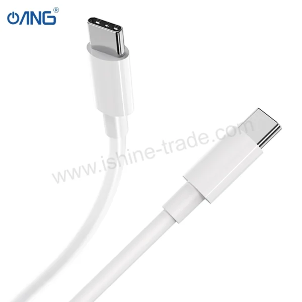 ANG CB04 Type C to Type C High Power 100W Charging Data Cable 1 Meter - White - Image 5