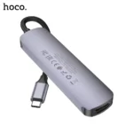 5D HOCO HB28 Type C Hub 6 in 1 Multifunction Adapter 100W