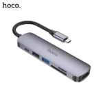 5E HOCO HB28 Type C Hub 6 in 1 Multifunction Adapter 100W