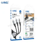 61A ANG CB06 Fresh 3 in 1 Charging Data Cable - Lightning + Micro + Type-C