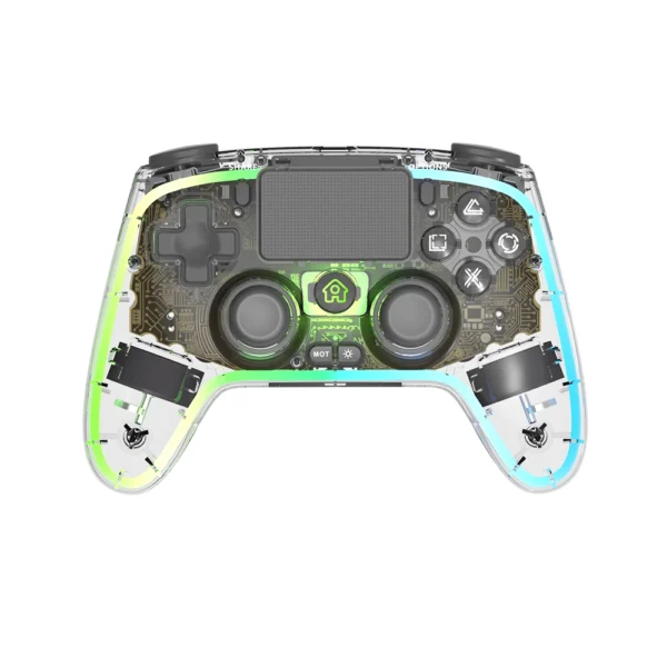 HS-PS4280CR Whole Function Wireless Gamepad for PS4/PC Gaming Console With RGB Breathing LED Light - Image 2