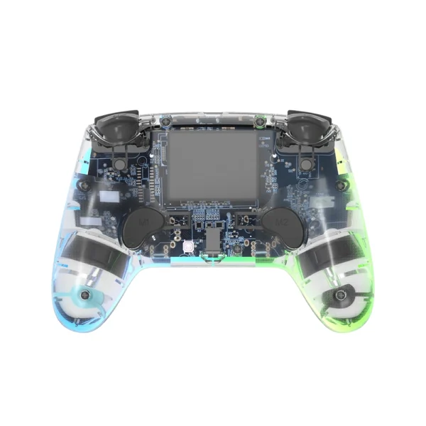 HS-PS4255CR 6in1 RGB LED Wireless Controller For PS4/Switch/PC/PS3/Android/IOS - Image 3