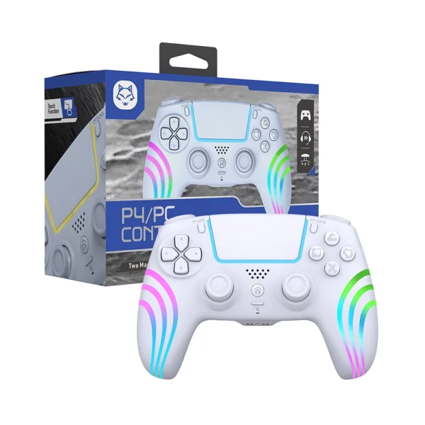 HS-PS4290W Whole Function RGB LED Wireless Gamepad for PS4 Gaming Console - Image 1