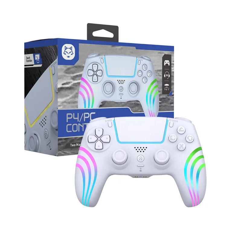 69A HS PS4290W Whole Function RGB LED Wireless Gamepad for PS4 Gaming Console Boltify Limited T/A iShine Trade
