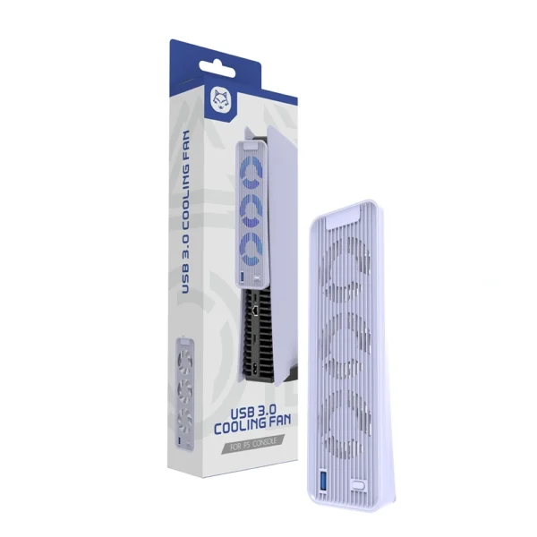 HS-PS5098W USB 3.0 Cooling Fan For PS5 Digital Edition/CD-ROM Edition - Image 1