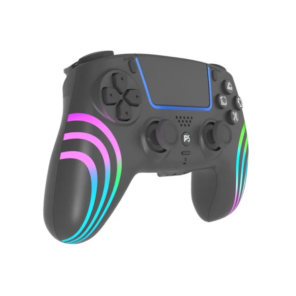 HS-PS5230BK RGB Wireless Controller for PS5 /PS5 SLIM /PS5 PRO /PC - Image 4