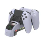 88B HS-P5S022 Controller Charging Station With Headset Holder For PS5 Slim Console