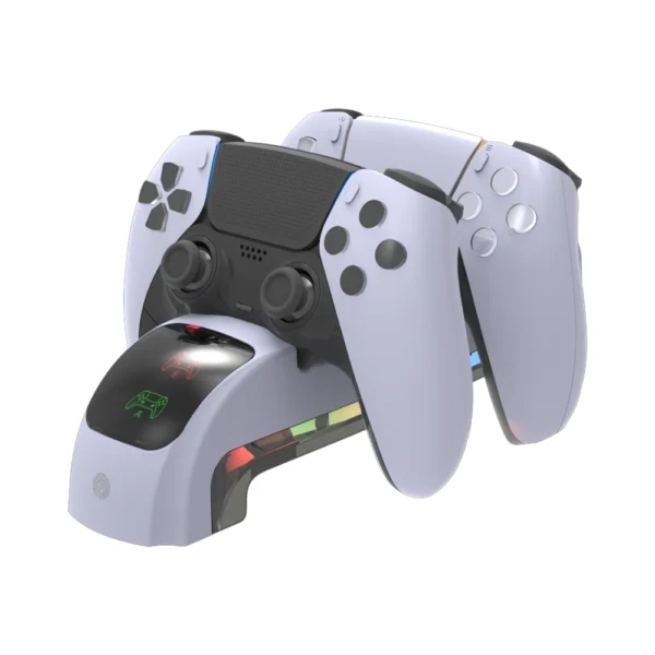 HS-P5S022 Controller Charging Station With Headset Holder For PS5 Slim Console - Image 2