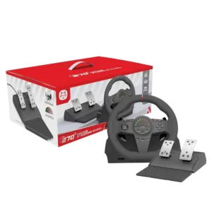 94A HS-GT100V1BK 8in1 Game Wheel compatible with PC PS3 PS4 PS5 Xbox One Xbox Series Switch