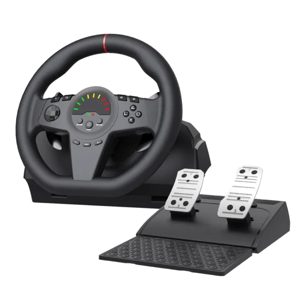 HS-GT100V1BK 8in1 Game Wheel compatible with PC /PS3 /PS4 /PS5 /Xbox One /Xbox Series /Switch - Image 2
