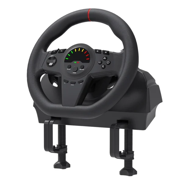 HS-GT100V1BK 8in1 Game Wheel compatible with PC /PS3 /PS4 /PS5 /Xbox One /Xbox Series /Switch - Image 3
