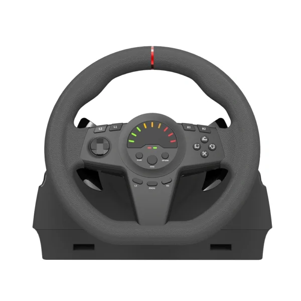 HS-GT100V1BK 8in1 Game Wheel compatible with PC /PS3 /PS4 /PS5 /Xbox One /Xbox Series /Switch - Image 4