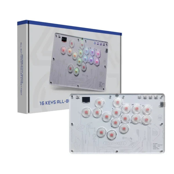 HS-JOY100 Arcade Stick 16Keys All Button Controller Street Fight For PC/PS3/PS4/Switch/Steam - Image 1