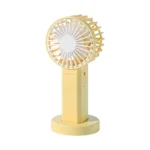 98A PC168-043 Handheld Mini Rechargeable Cooling Fan - Peach