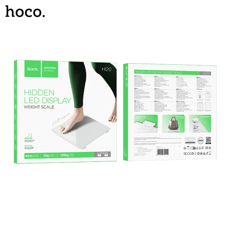 9A HOCO HI20 Digital Weight Scale With LED Display Boltify Limited T/A iShine Trade