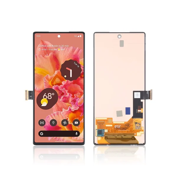 Pull Out A Grade Replacement LCD Screen Display Touch and Digitizer Assembly For Google Pixel 6 Black - No Frame - Image 1