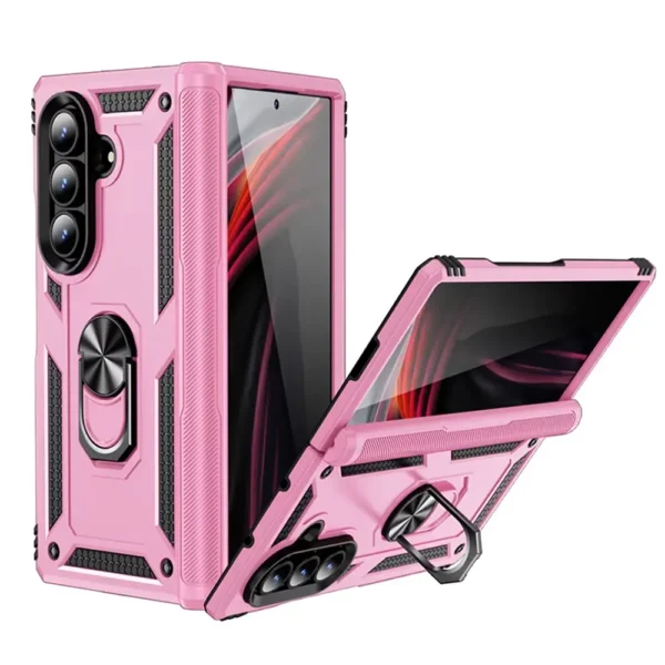 Slim Shockproof Ring Armor Stand Phone Case for Samsung Galaxy Z Fold 7 (F966B) - 5