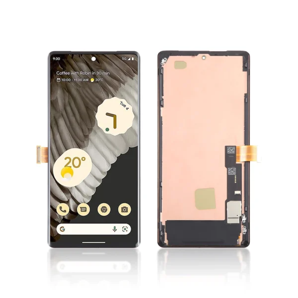 Pull Out A Grade Replacement LCD Screen Display Touch and Digitizer Assembly For Google Pixel 7 Pro With Frame - Image 1