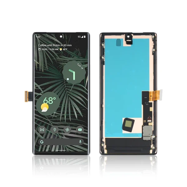 Pull Out A Grade Replacement LCD Screen Display Touch and Digitizer Assembly For Google Pixel 6 Pro Black - With Frame - Image 1