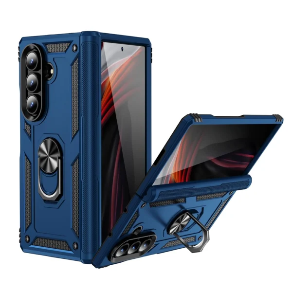 Slim Shockproof Ring Armor Stand Phone Case for Samsung Galaxy Z Fold 7 - Image 2