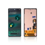 3A Pull Out A Grade Replacement LCD Screen Display Touch and Digitizer Assembly For Google Pixel 6A Black With Frame