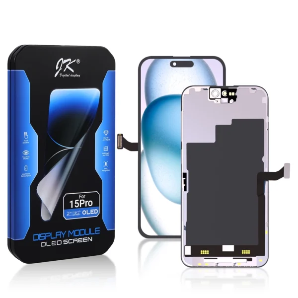 Hard OLED iPhone 15 Pro Display and Touch Screen Digitizer Assembly - Image 1