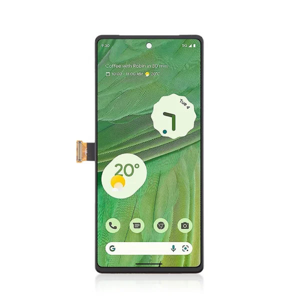 Pull Out A Grade Replacement LCD Screen Display Touch and Digitizer Assembly For Google Pixel 7 Black - With Frame - Image 2