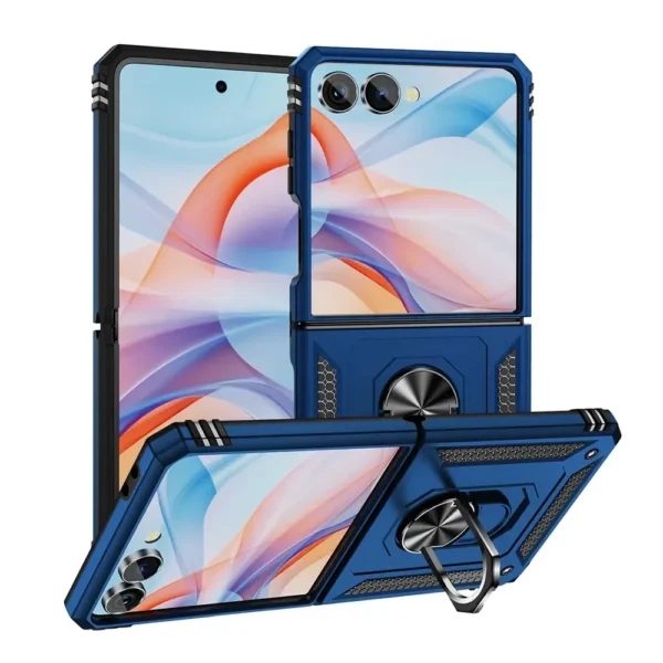 4B Ring Armor Case Samsung Galaxy Z Flip 7 Blue