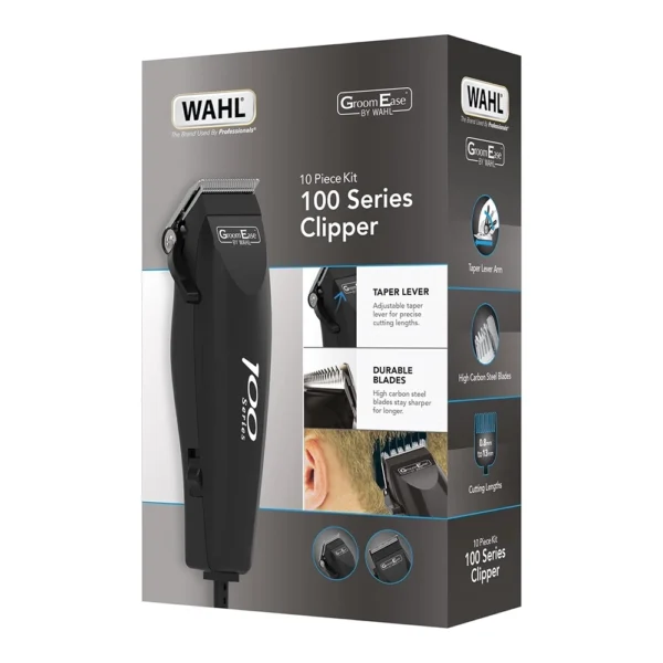 Wahl 79233-917 GroomEase 10 Piece Kit 100 Series Hair Clipper for Men - Image 1