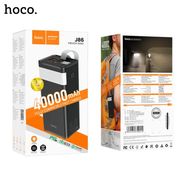 HOCO J86 Powermaster 22.5W Fully Compatible Power Bank 40000mAh - Image 1