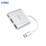 3E ANG AD01 Type C To USB3.0 + HDTV + Type C PD2.0 Adapter Silver