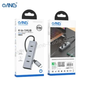 6A ANG HB04 4 in 1 Type C to USB3.0 Type C 1 + USB2.0 Type C 3 Hub Adapter