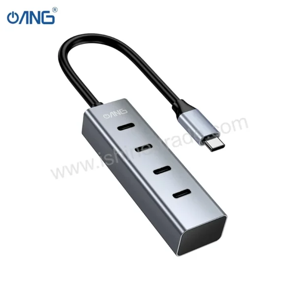 6B ANG HB04 4 in 1 Type C to USB3.0 Type C 1 + USB2.0 Type C 3 Hub Adapter