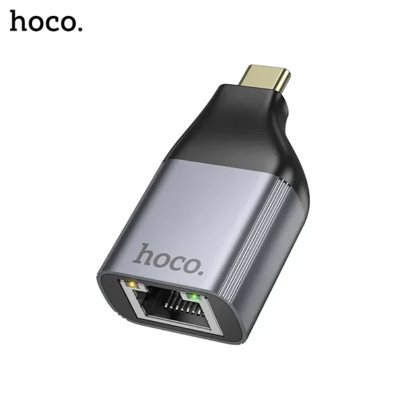 HOCO UA35 USB C To RJ45 OTG Ethernet Adapter 100Mbps - Image 2