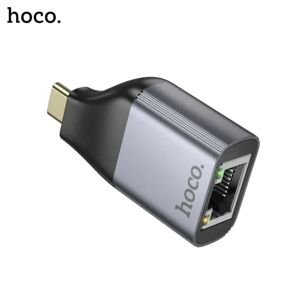 HOCO UA35 USB C To RJ45 OTG Ethernet Adapter 100Mbps - Image 3