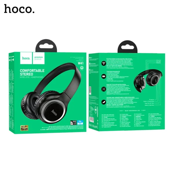 HOCO W41 Charm Wireless and Wired Headphones - Image 1