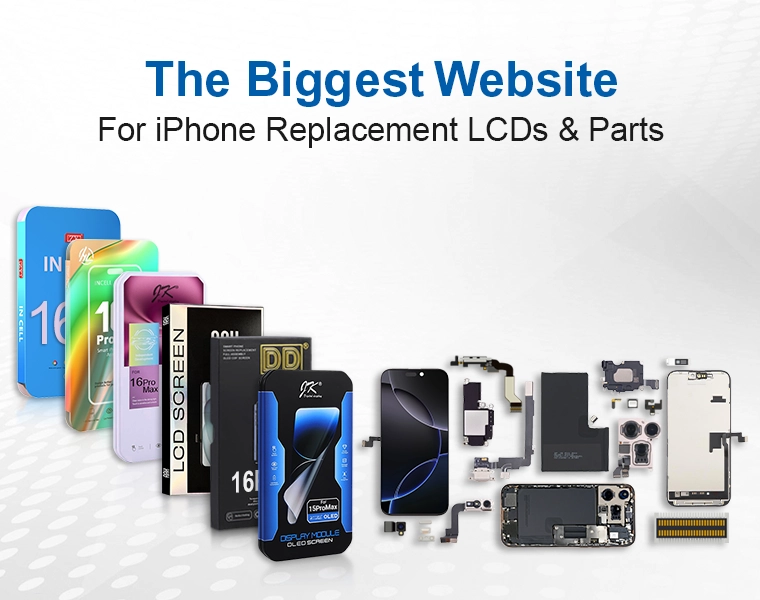 New iPhone LCD Banners for UK Website Renew Mobile View Boltify Limited T/A iShine Trade