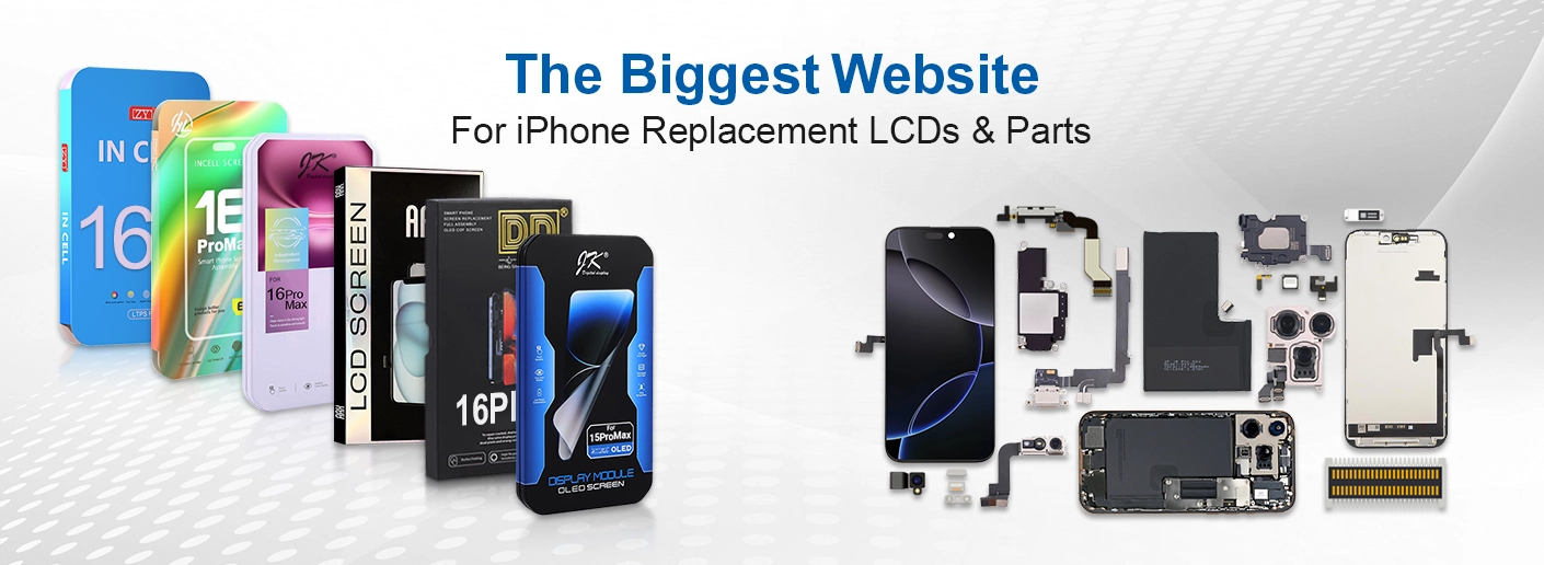 New iPhone LCD Banners for UK Website Renew Boltify Limited T/A iShine Trade