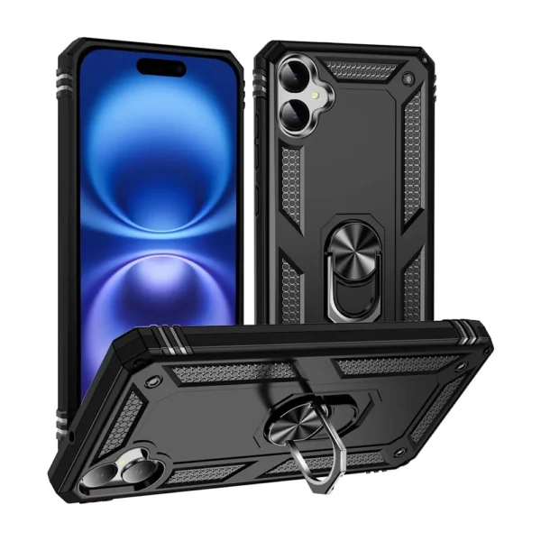 02-Ring Armor Case Case iPhone 17 black