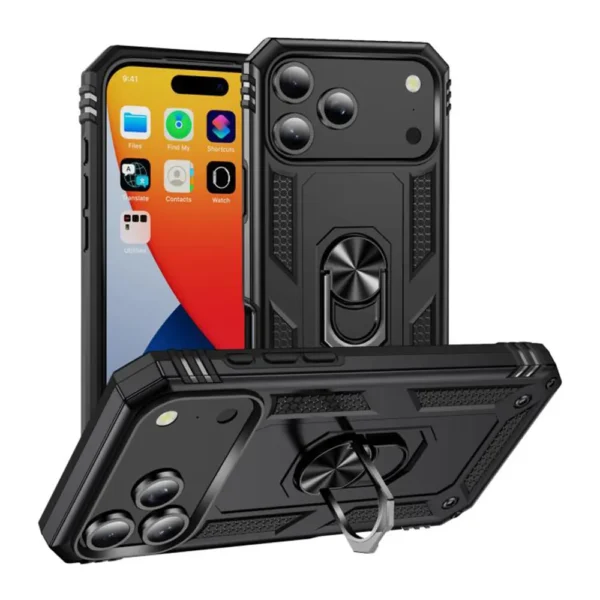 08-RING ARMOR CASE IPHONE 17 Pro max Black