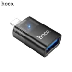 10B HOCO UA36 iP Male to USB A Female OTG Transparent Adapter