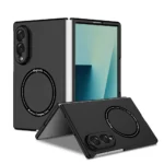 PU Magsafe Case Samsung Galaxy Z Fold 7 8 Black-1