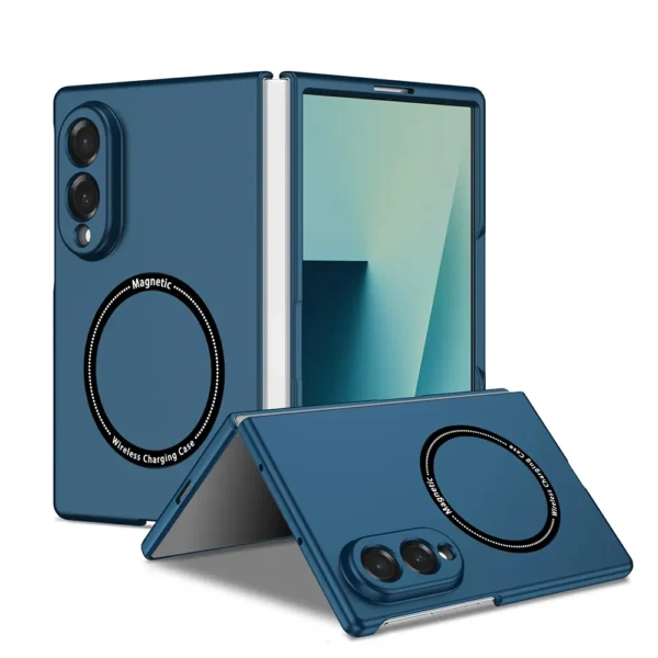 PU Magsafe Case Samsung Galaxy Z Fold 7 8 Black-3